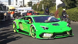 【原点にして頂点】大黒PAに輝く一番星号現る！諸星一家 旧車 スーパーカーサウンド / Supercars Sound