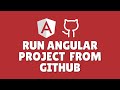How to run Angular project downloaded from GitHub?