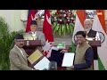 watch pm modi and nepal pm pushpa kamal dahal ‘prachanda’ at joint press meet in hyderabad house