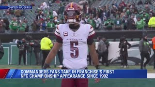 Commanders' fans take in franchise's first NFC Championship appearance in over 30 years