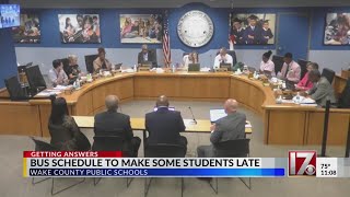 Bus driver shortage plan could mean kids late for Wake County schools