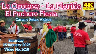 Tenerife 🏝️ El Puchero Fiesta La Florida Villa de La Orotava 25 January 2025 Teneriffa