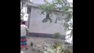 A house that went under water within minutes