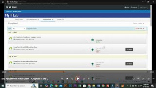 MS PowerPoint Final Exam Chapters 1 and 3 | MS PowerPoint Final Exam | MYLABIT Pearson |Pearson exam