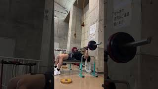 2/3(月)ベンチプレス 75kg×5-6reps 3sets #筋トレ #workout #bench press