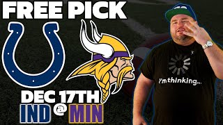 Colts vs Vikings Free Pick | NFL Football Week 15 Predictions | Kyle Kirms | The Sauce Network
