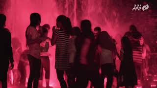 Interactive water fountain at Central Park