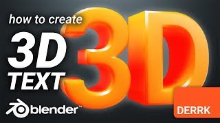 How to create 3D Text in Blender