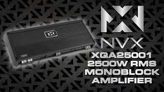 NVX 2500W XQ-Series SQ Hi-Res Strappable Monoblock Amplifier - XQA25001