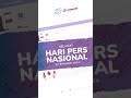 Selamat Hari Pers Nasional! Hormati dedikasi jurnalis dan media dalam suarkan kebenaran dn keadilan.