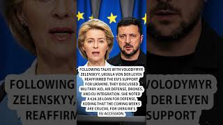 ⚡Ursula stunned Ukrainians with a statement #shorts