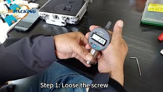How to calibrate to valve stem height gauge