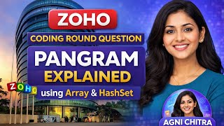 Zoho Interview Question | Pangram Checking in Java 🔥 | Logic Explained in Tamil