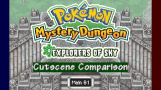 Main 1 Cutscene Comparison - PMD: Explorers of Sky