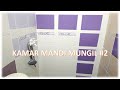 Ide Desain Kamar Mandi Mungil #2 | Padu Padan Keramik Sisa | Nuansa Ungu | Eza Studio Channel