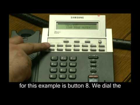 How to Transfer a Call direct to another extensions Voicemail on a Samsung Telephone How to Transfer a Call direct to another extensions Voicemail on a Samsung Telephone