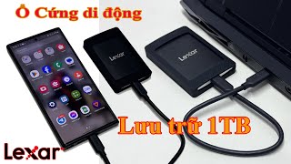 Ổ Cứng Di Động LEXAR SL500 Lưu Trữ 1000GB 1TB Dung Lượng