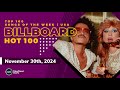 Billboard Hot 100 Top Singles This Week (November 30th, 2024)