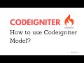 Codeigniter Model tutorial for beginners