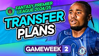 MY FPL GW2 TRANSFER PLANS 🤔 Nkunku to Eze already? Or Wait? | Fantasy Premier League Tips 2023/24