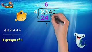 Dividing Using the Standard Algorithm - 4th Grade