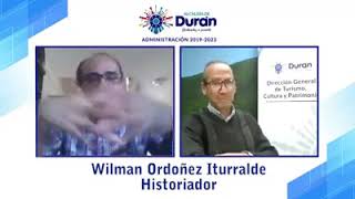 Conversatorio con Wilman Ordóñez - Por Jefatura de Turismo, Cultura y Patrimonio del GAD de DURÁN