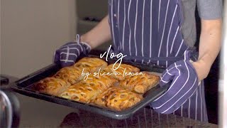 ENG)Cooking at home/Homemade Apple Pie/Hayashi Rice/Japanese Couple/Silent Vlog