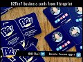 B2The7 business cards from Vistaprint