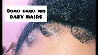 Como hago mis BABY HAIRS “EDGES” básico | @eliifresaa1