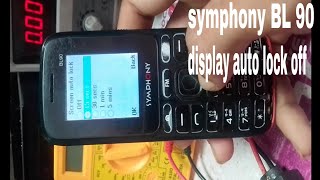 Symphony button mobile BL90 auto screen lock off/Lock on off 2020/keypad phone lock on off/ BL 90