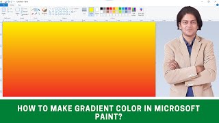 How to make gradient color in Microsoft paint?