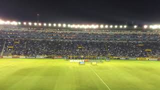 Himno nacional de El Salvador vs Mexico Estadio Cuscatlán