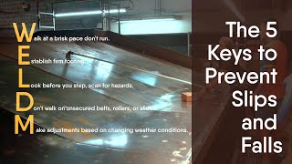 Inside series - The five keys to prevent slips and falls. UPS WELDM