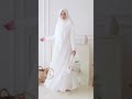 Rekomendasi Gamis Syari Putih Zubaidah Set Khimar #gamisumrohhaji