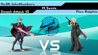 SmashAttack 15 - [W.Semis] Ho3K JohnNumbers vs Flow Ralphie