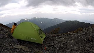 日本で二番目に高い山】北岳　テント泊登山　その5：肩ノ小屋テント泊【南アルプス、3193m】