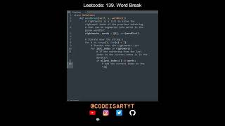 Leetcode 139. Word Break in Python | Python Leetcode | Python Coding Tutorial | Python Coding ASMR