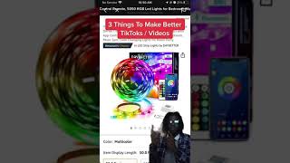 3 Things To Make Better Videos and TikToks #shorts