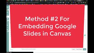 Embedding Google Files in Canvas