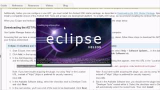 Android Tutorial _ Lessons 1 Installing Eclipse and SDKs.mp4