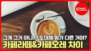 카페라떼 카페오레 차이? 그냥 우유 섞은 커피 아니었어!?