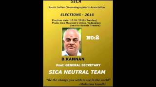 Mr. B.Kannan - Post: (General Secretary) Candidate Number - 2