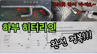 카운티 캠핑카 제작 히터 하부작업 MOTORHOME BCRV