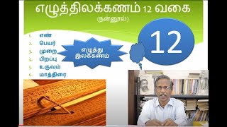 எழுத்து இலக்கணம் எழுத்து இலக்கணம் | இலக்கிய இலக்கண தொடர் காணொலி - 6 | முனைவர்.கி.குணத்தொகையன்