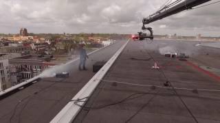 Egripment TDT 30ft modular crane with Flighthead Mini 3 on the roof!