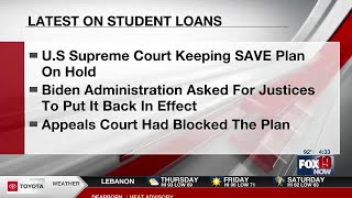 U.S. Supreme Court not restoring Biden's student loan plan