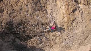 Laura Rogora on Joe  Blau 8c+, Oliana