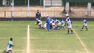 中学ラグビー　豊橋RS×岡崎･豊田･刈谷RS-連合(前半) junior high school rugby