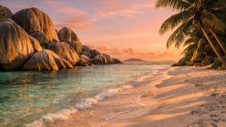 Tropical Beaches 🌴 Ocean Waves & Sunset Scenery | Relaxing Nature Video