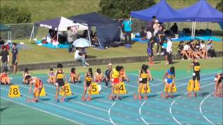 第53回鹿児島県中学校陸上競技大会　女子2年100ｍ決勝